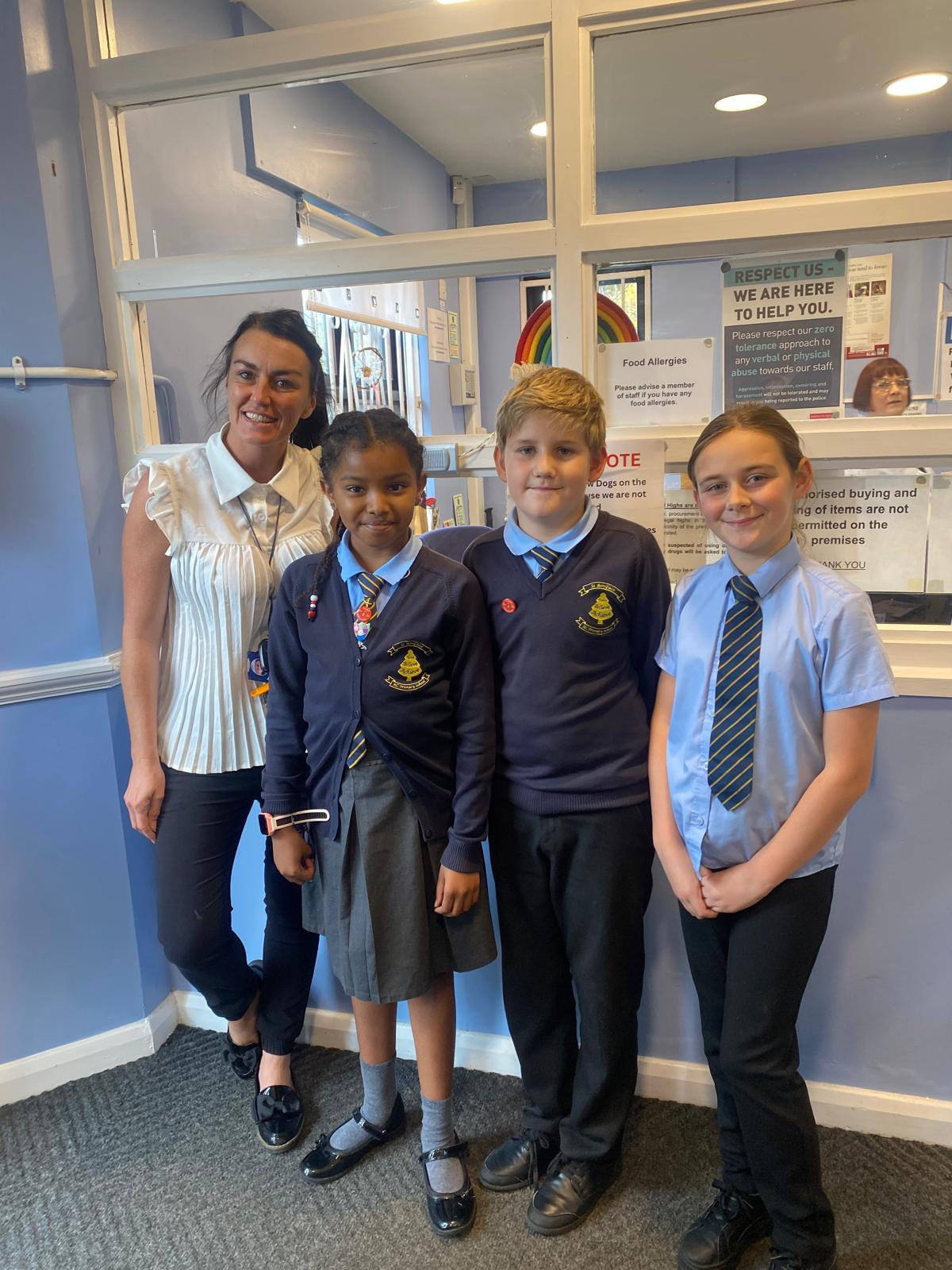 St Boniface pupils visiting Salford Loaves and Fishes